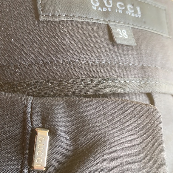 Gucci ❤️Black Skinny Leg Pants with Ankle Zip SZ38 - Picture 12 of 16